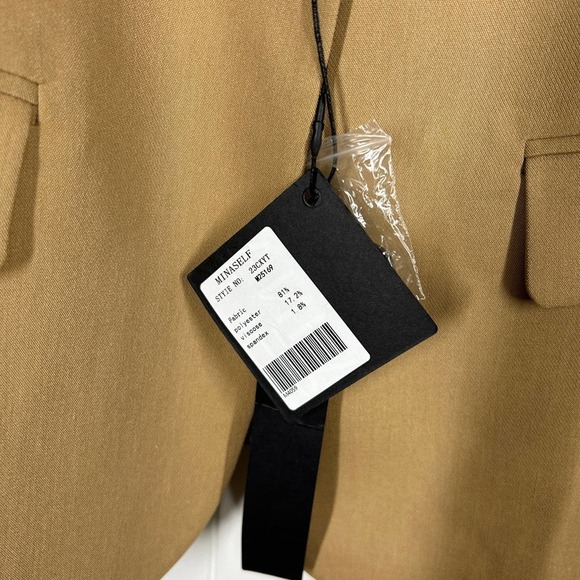 NEW Mina Self Camel Button Front Vest Small - Picture 3 of 6